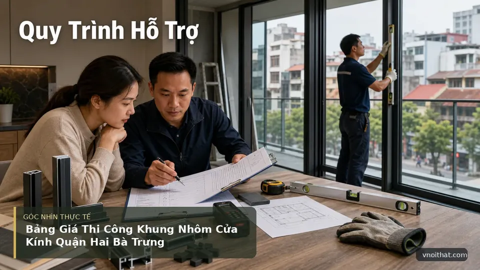 Bảng Giá Thi Công Khung Nhôm Cửa Kính Quận Hai Bà Trưng — hình minh họa nội thất