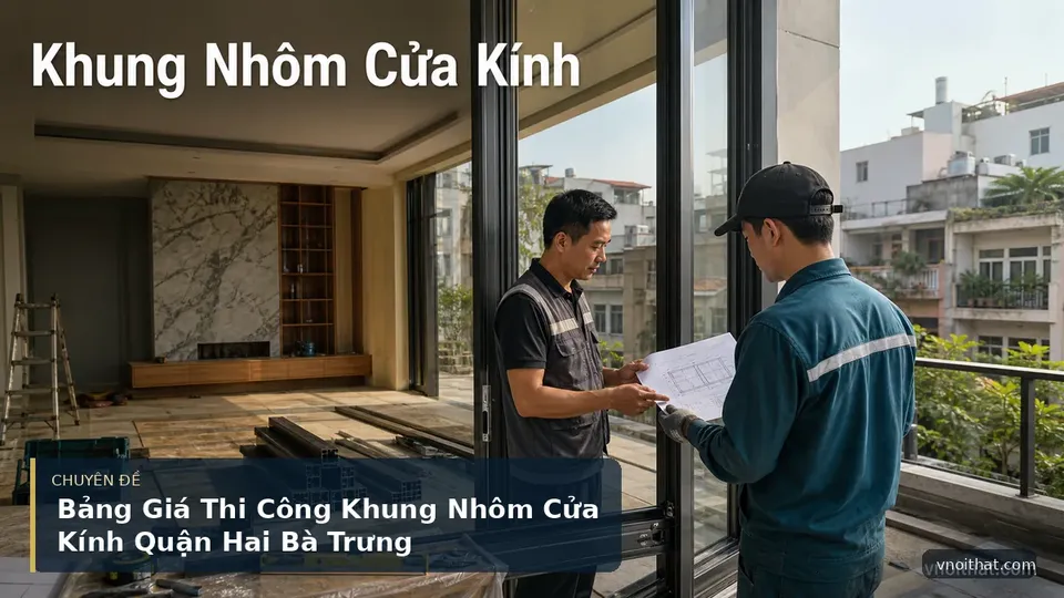 Bảng Giá Thi Công Khung Nhôm Cửa Kính Quận Hai Bà Trưng — hình minh họa nội thất