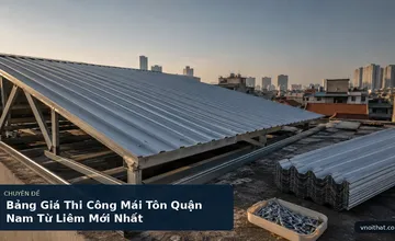 Bảng Giá Thi Công Mái Tôn Quận Nam Từ Liêm Mới Nhất