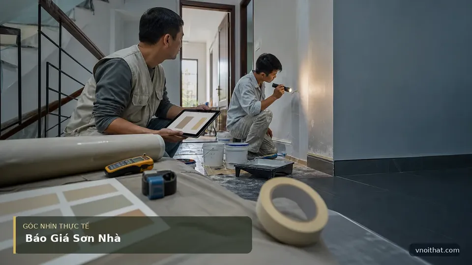 Báo Giá Dịch Vụ Sơn Nhà Cho Mọi Công Trình — hình minh họa nội thất