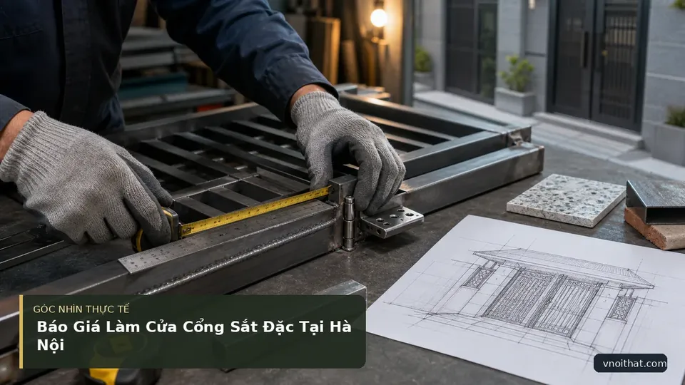 Chi tiết minh họa nội thất trong bài Báo Giá Làm Cửa Cổng Sắt Đặc Tại Hà Nội