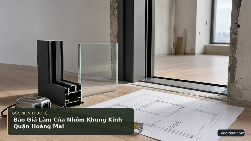 Chi tiết minh họa nội thất trong bài Báo Giá Làm Cửa Nhôm Khung Kính Quận Hoàng Mai