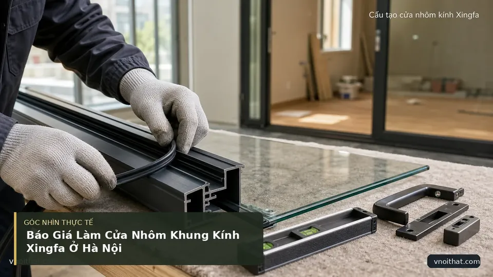 Chi tiết minh họa nội thất trong bài Báo Giá Làm Cửa Nhôm Khung Kính Xingfa Ở Hà Nội