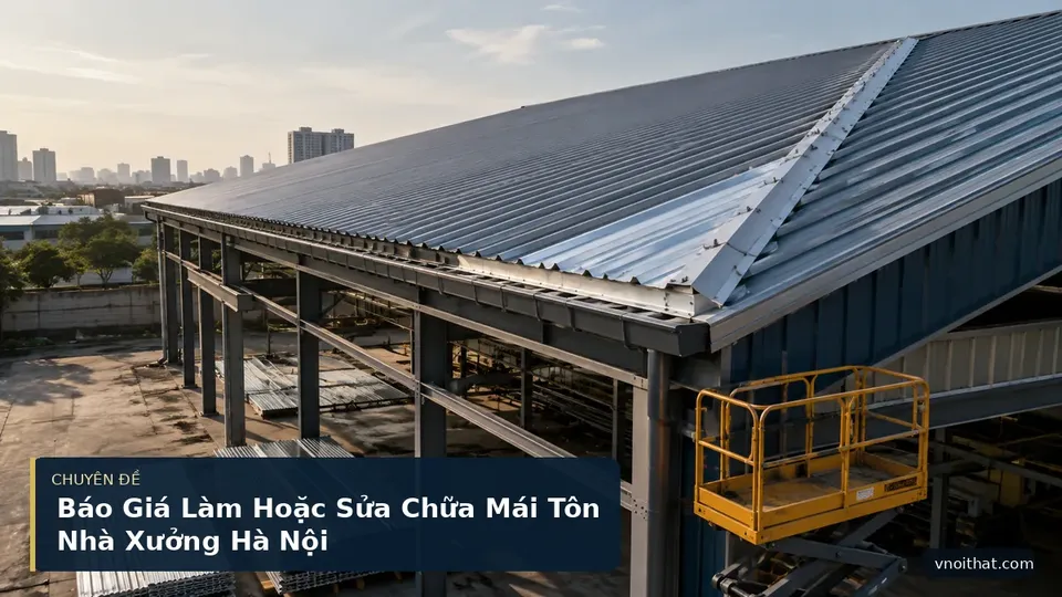 Báo Giá Làm Hoặc Sửa Chữa Mái Tôn Nhà Xưởng Hà Nội