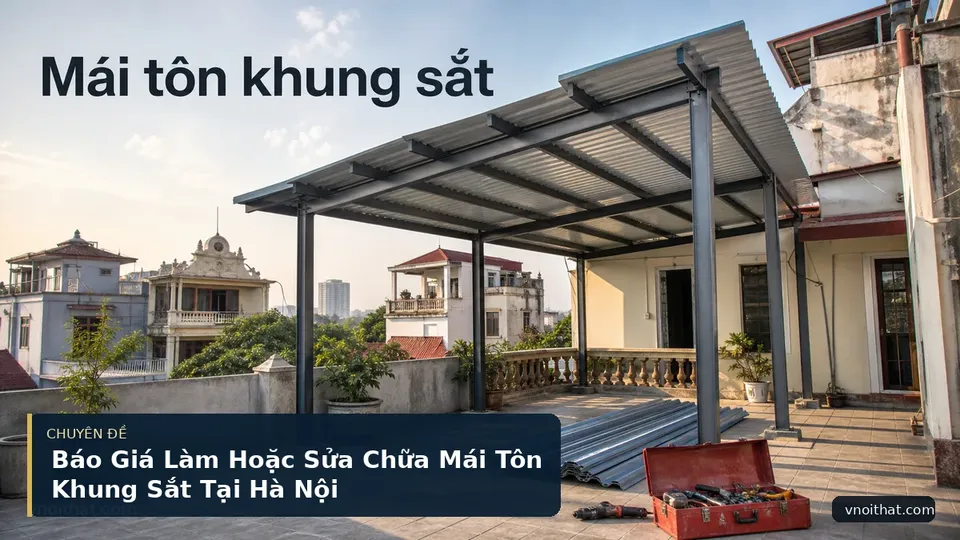 Báo Giá Làm Hoặc Sửa Chữa Mái Tôn Khung Sắt Tại Hà Nội