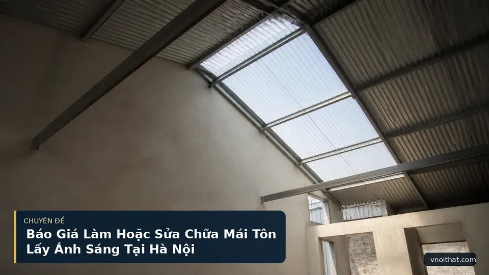 Báo Giá Làm Hoặc Sửa Chữa Mái Tôn Lấy Ánh Sáng Tại Hà Nội