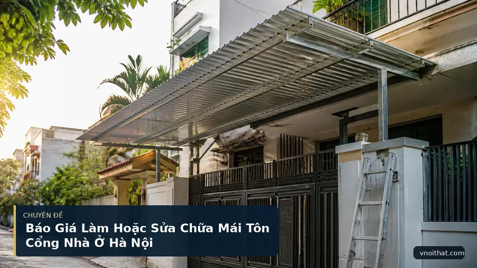 Báo Giá Làm Hoặc Sửa Chữa Mái Tôn Cổng Nhà Ở Hà Nội