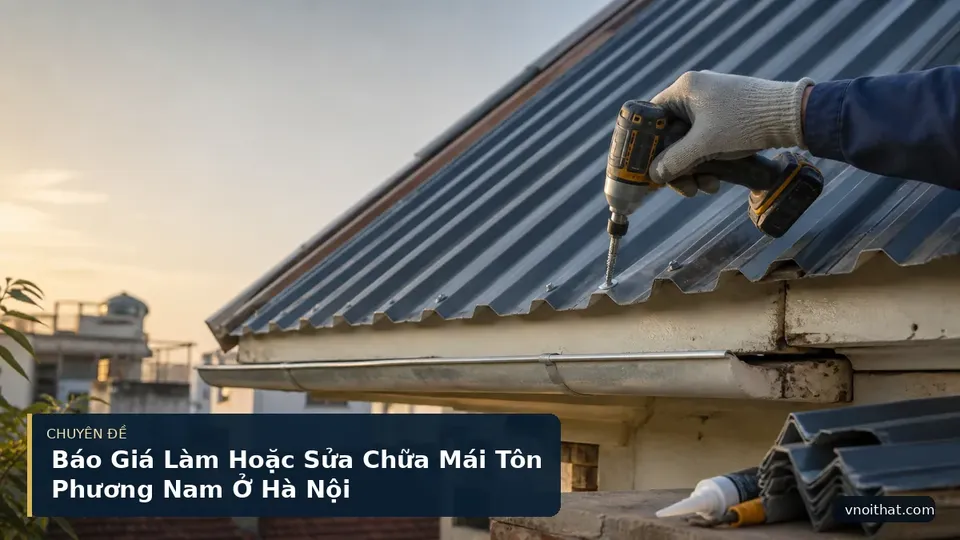 Báo Giá Làm Hoặc Sửa Chữa Mái Tôn Phương Nam Ở Hà Nội