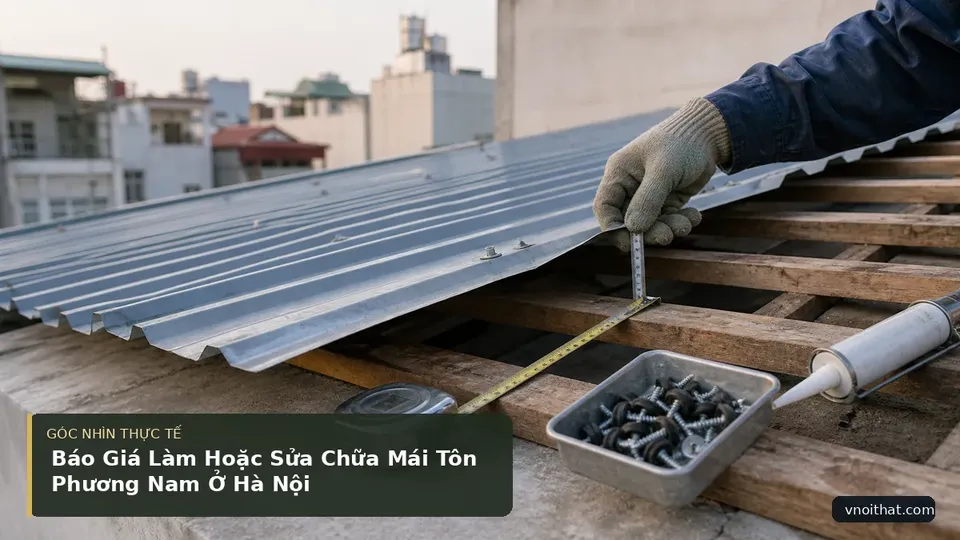 Chi tiết minh họa nội thất trong bài Báo Giá Làm Hoặc Sửa Chữa Mái Tôn Phương Nam Ở Hà Nội