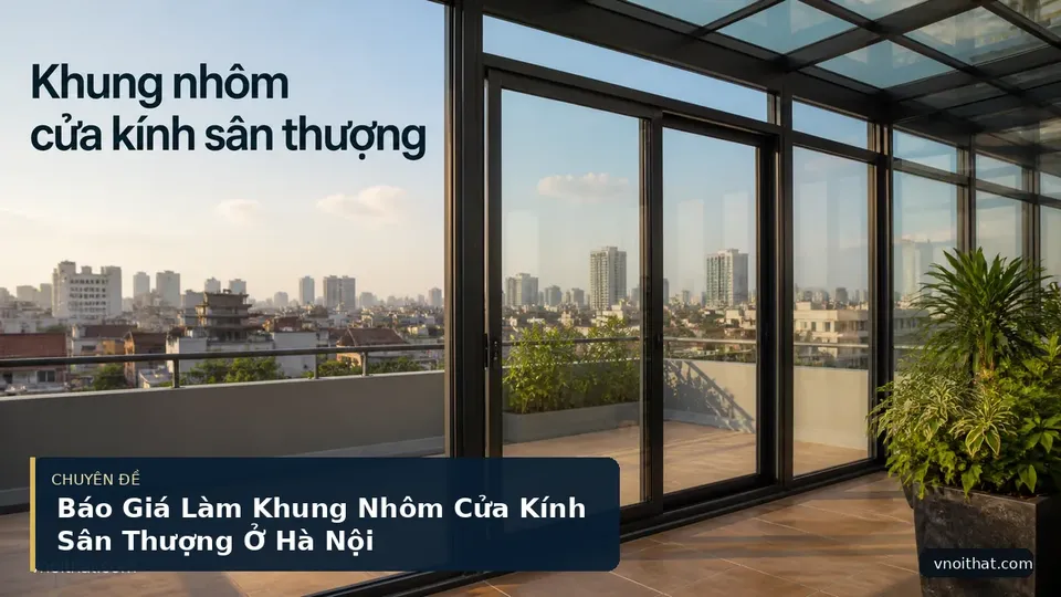 Báo Giá Làm Khung Nhôm Cửa Kính Sân Thượng Ở Hà Nội
