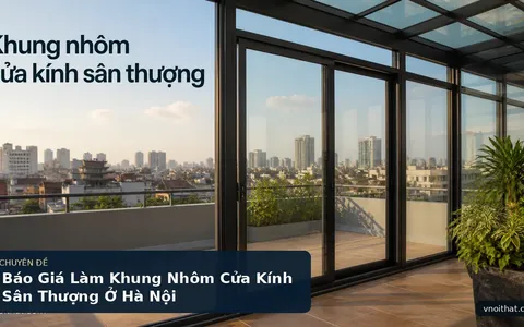Báo Giá Làm Khung Nhôm Cửa Kính Sân Thượng Ở Hà Nội