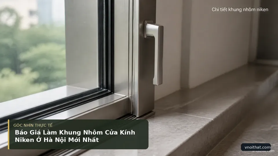Chi tiết minh họa nội thất trong bài Báo Giá Làm Khung Nhôm Cửa Kính Niken Ở Hà Nội Mới Nhất