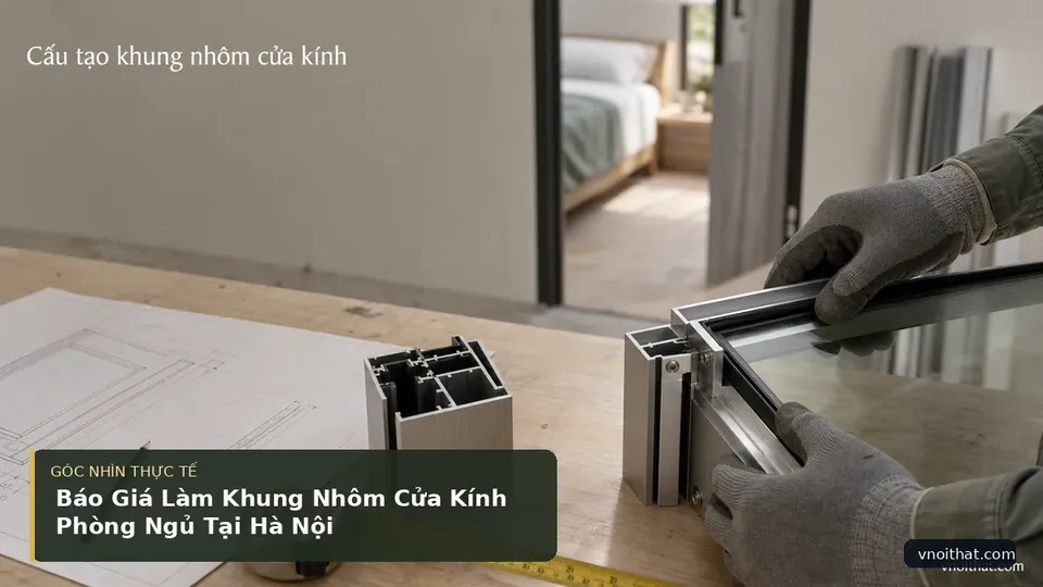 Chi tiết minh họa nội thất trong bài Báo Giá Làm Khung Nhôm Cửa Kính Phòng Ngủ Tại Hà Nội