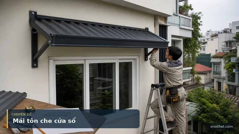 Báo Giá Làm Và Sửa Chữa Mái Tôn Che Cửa Sổ Hà Nội