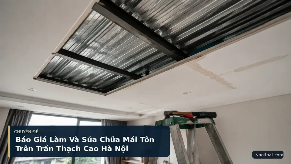 Báo Giá Làm Và Sửa Chữa Mái Tôn Trên Trần Thạch Cao Hà Nội
