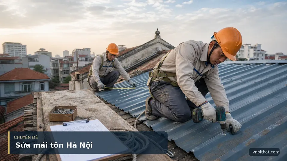 Báo Giá Làm Và Sửa Chữa Mái Tôn Đẹp Rẻ Xịn Tại Hà Nội