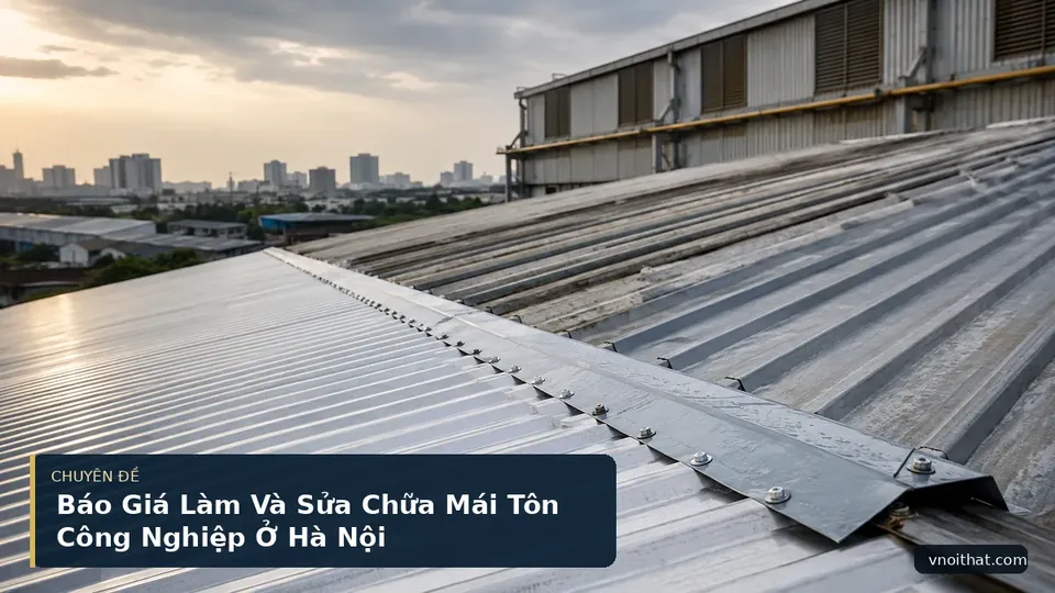 Báo Giá Làm Và Sửa Chữa Mái Tôn Công Nghiệp Ở Hà Nội