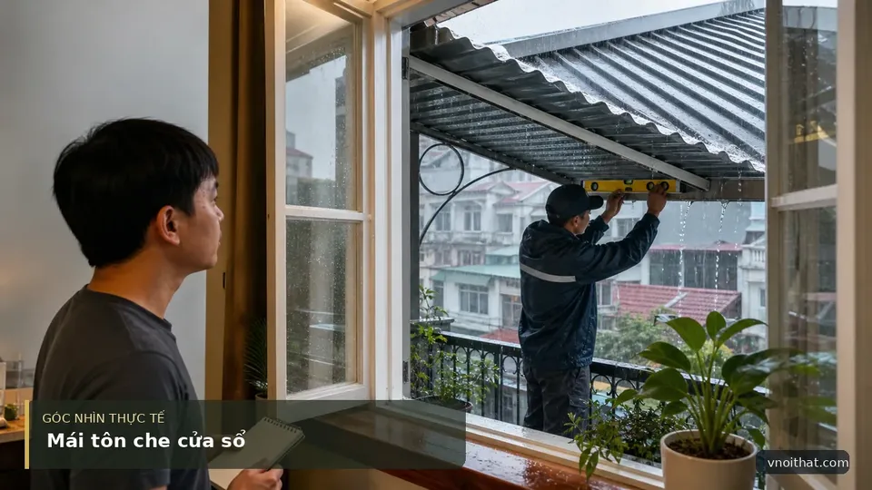 Báo Giá Làm Và Sửa Chữa Mái Tôn Che Cửa Sổ Hà Nội — hình minh họa nội thất