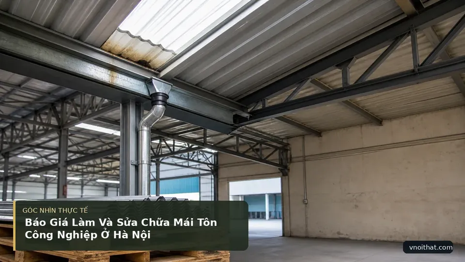 Chi tiết minh họa nội thất trong bài Báo Giá Làm Và Sửa Chữa Mái Tôn Công Nghiệp Ở Hà Nội