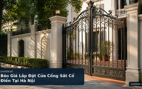 Báo Giá Lắp Đặt Cửa Cổng Sắt Cổ Điển Tại Hà Nội