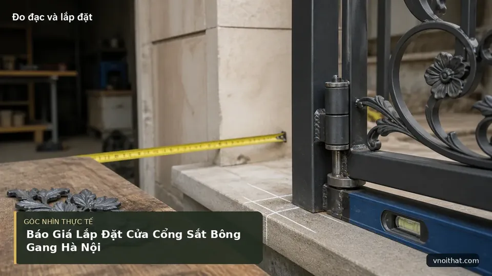 Chi tiết minh họa nội thất trong bài Báo Giá Lắp Đặt Cửa Cổng Sắt Bông Gang Hà Nội