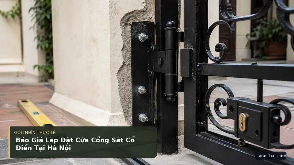 Chi tiết minh họa nội thất trong bài Báo Giá Lắp Đặt Cửa Cổng Sắt Cổ Điển Tại Hà Nội