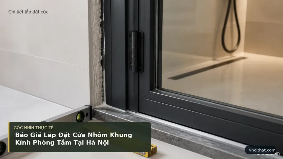 Chi tiết minh họa nội thất trong bài Báo Giá Lắp Đặt Cửa Nhôm Khung Kính Phòng Tắm Tại Hà Nội