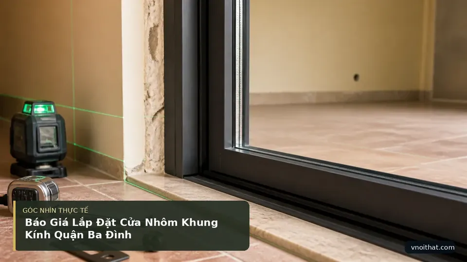 Chi tiết minh họa nội thất trong bài Báo Giá Lắp Đặt Cửa Nhôm Khung Kính Quận Ba Đình