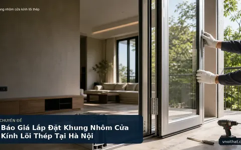 Báo Giá Lắp Đặt Khung Nhôm Cửa Kính Lõi Thép Tại Hà Nội