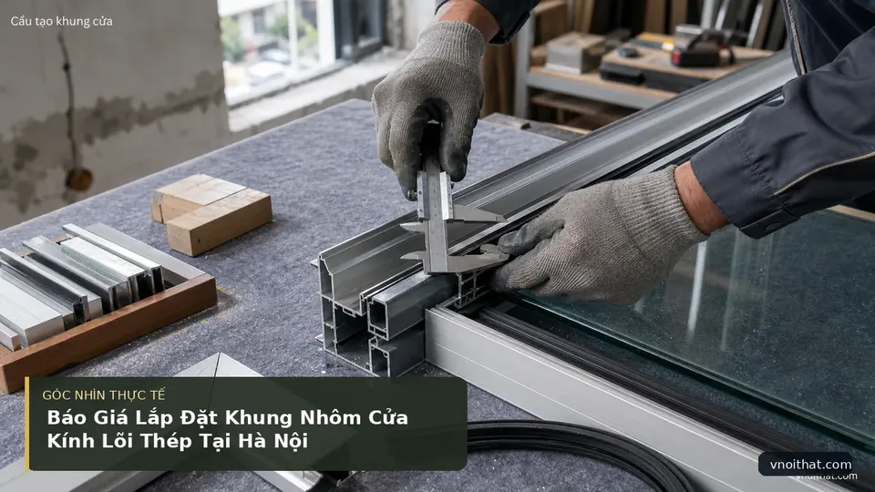 Chi tiết minh họa nội thất trong bài Báo Giá Lắp Đặt Khung Nhôm Cửa Kính Lõi Thép Tại Hà Nội