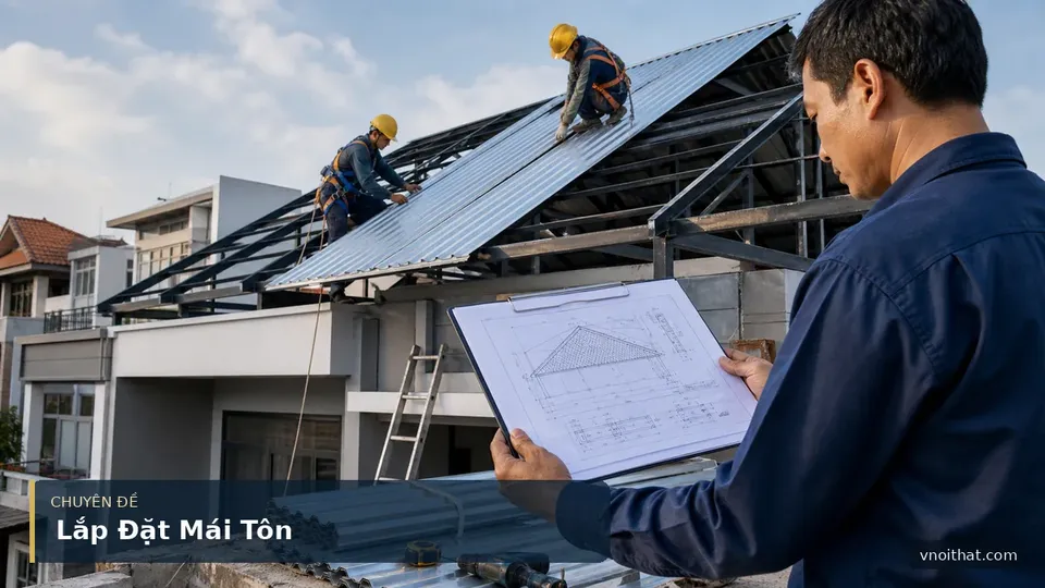 Báo Giá Lắp Đặt Mái Tôn – Dịch Vụ