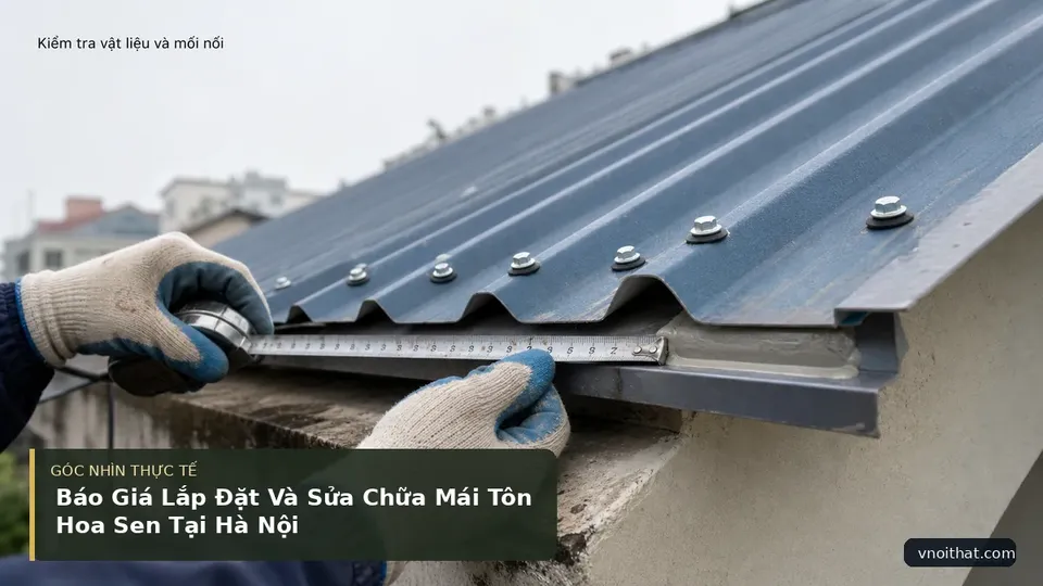 Chi tiết minh họa nội thất trong bài Báo Giá Lắp Đặt Và Sửa Chữa Mái Tôn Hoa Sen Tại Hà Nội