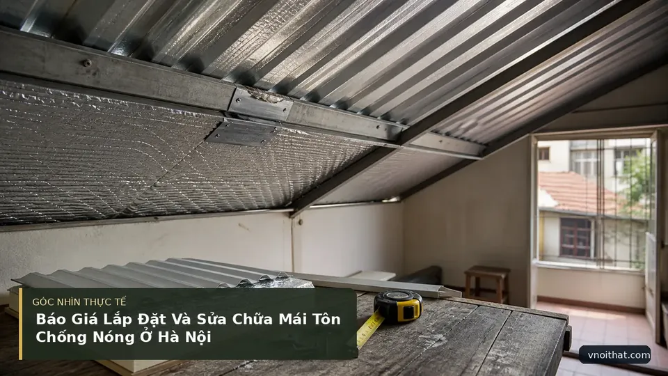 Chi tiết minh họa nội thất trong bài Báo Giá Lắp Đặt Và Sửa Chữa Mái Tôn Chống Nóng Ở Hà Nội