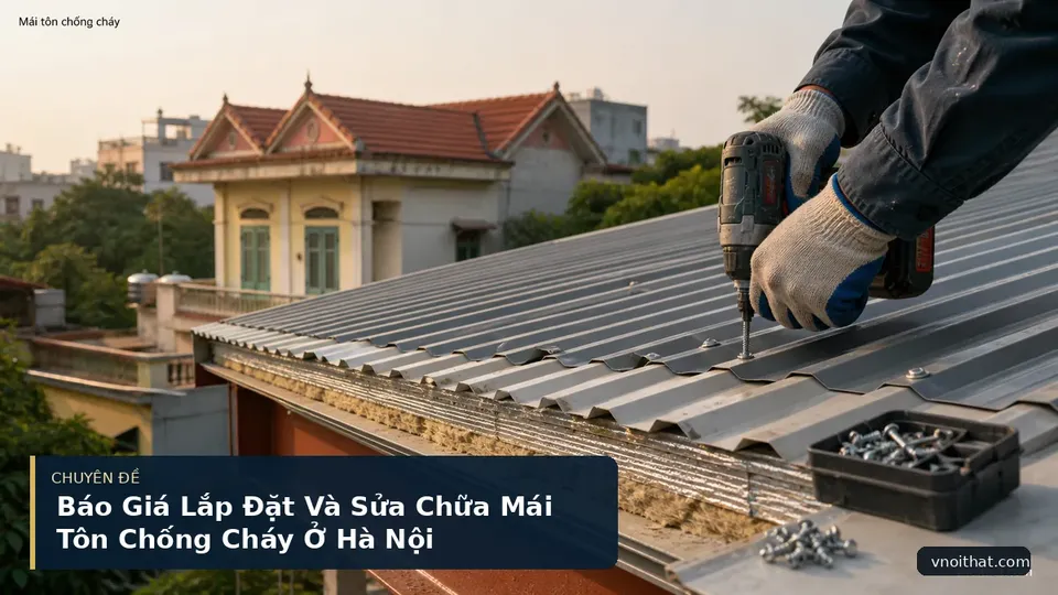 Báo Giá Lắp Đặt Và Sửa Chữa Mái Tôn Chống Cháy Ở Hà Nội