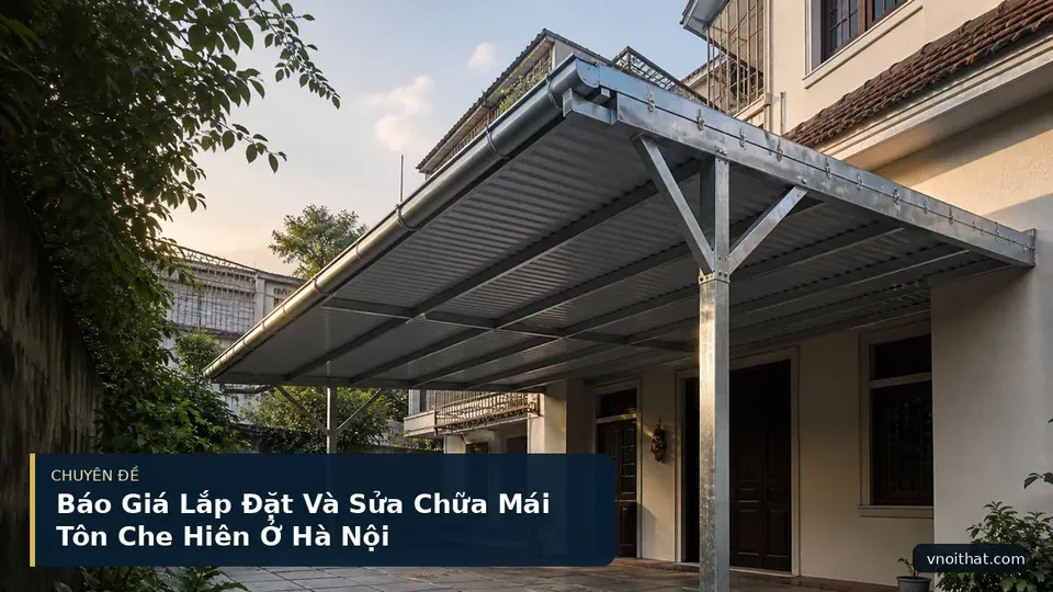 Báo Giá Lắp Đặt Và Sửa Chữa Mái Tôn Che Hiên Ở Hà Nội