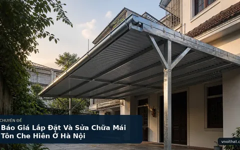 Báo Giá Lắp Đặt Và Sửa Chữa Mái Tôn Che Hiên Ở Hà Nội