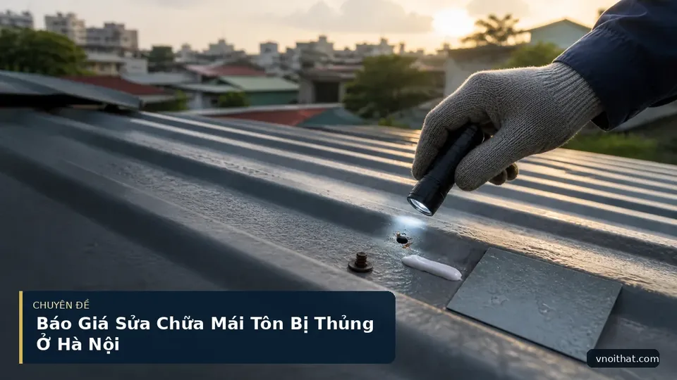 Báo Giá Sửa Chữa Mái Tôn Bị Thủng Ở Hà Nội