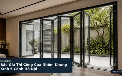 Báo Giá Thi Công Cửa Nhôm Khung Kính 6 Cánh Hà Nội