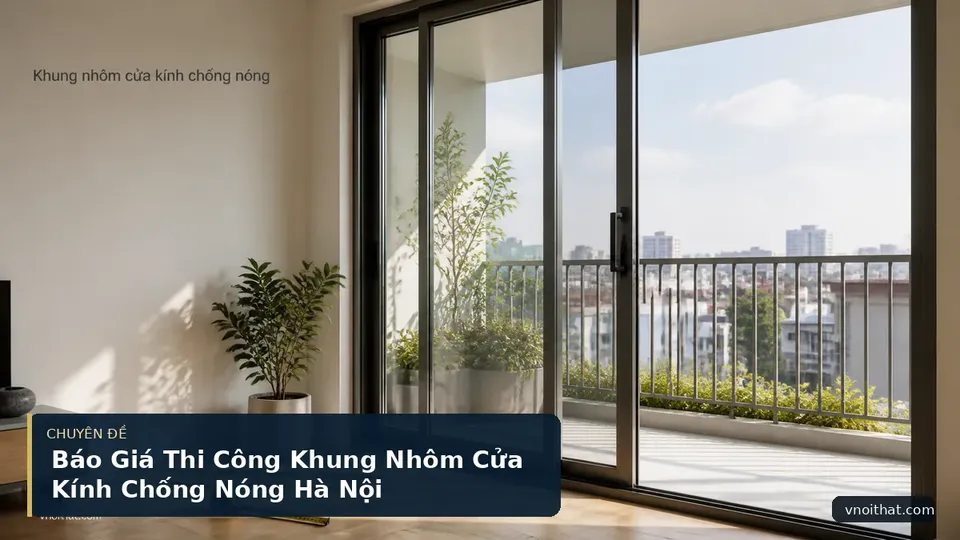 Báo Giá Thi Công Khung Nhôm Cửa Kính Chống Nóng Hà Nội