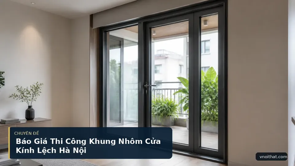 Báo Giá Thi Công Khung Nhôm Cửa Kính Lệch Hà Nội