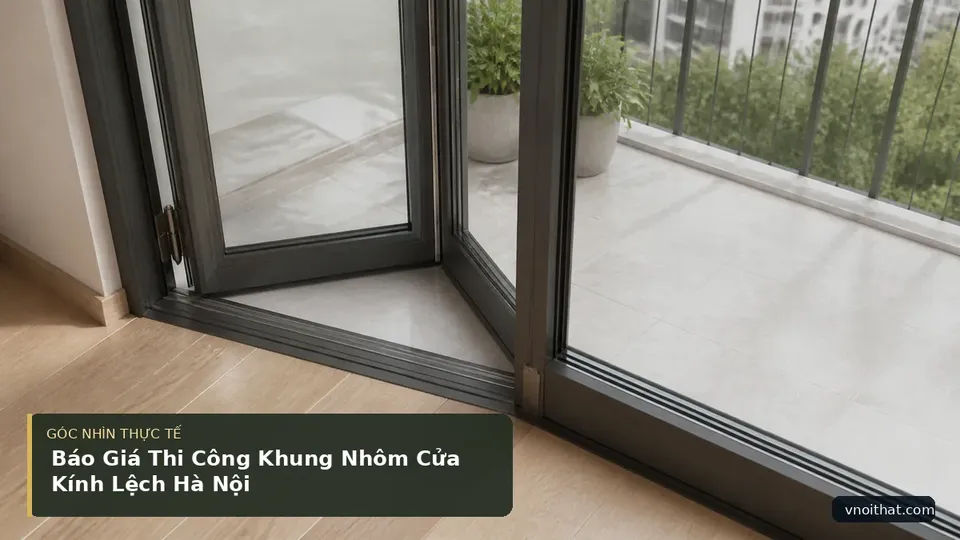 Chi tiết minh họa nội thất trong bài Báo Giá Thi Công Khung Nhôm Cửa Kính Lệch Hà Nội