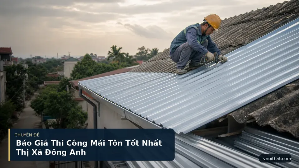 Báo Giá Thi Công Mái Tôn Tốt Nhất Thị Xã Đông Anh