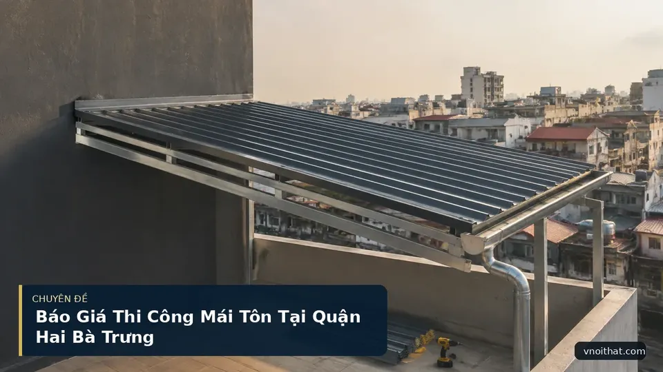 Báo Giá Thi Công Mái Tôn Tại Quận Hai Bà Trưng