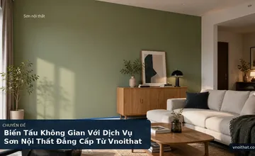 Biến Tấu Không Gian Với Dịch Vụ Sơn Nội Thất Đẳng Cấp Từ Vnoithat