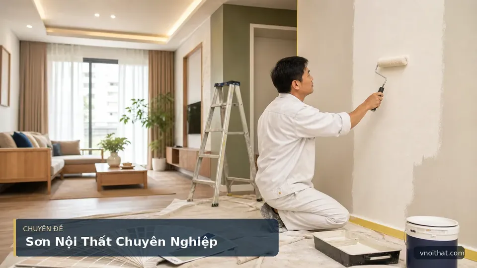 Cải Tạo Không Gian Sống Với Dịch Vụ Sơn Nội Thất Từ Vnoithat