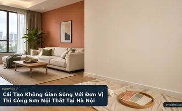 Cải Tạo Không Gian Sống Với Đơn Vị Thi Công Sơn Nội Thất Tại Hà Nội
