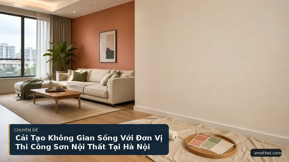 Cải Tạo Không Gian Sống Với Đơn Vị Thi Công Sơn Nội Thất Tại Hà Nội