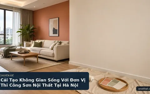 Cải Tạo Không Gian Sống Với Đơn Vị Thi Công Sơn Nội Thất Tại Hà Nội
