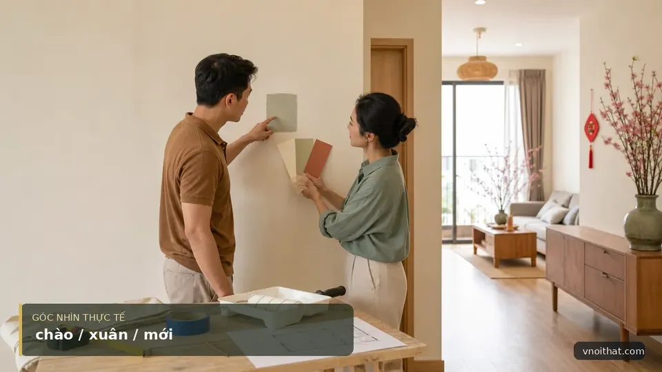 Chào Xuân Mới Với Dịch Vụ Sơn Nhà Đón Tết Từ Vnoithat – Sự Lựa Chọn Hoàn Hảo Cho Ngôi Nhà Của Bạn! — hình minh họa nội thất