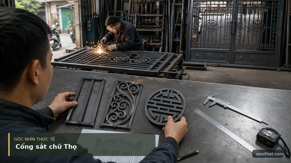 Chi Phí Làm Cửa Cổng Sắt Chữ Thọ Tại Hà Nội Mới Nhất — hình minh họa nội thất